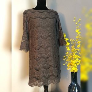 Gray Lace Dress